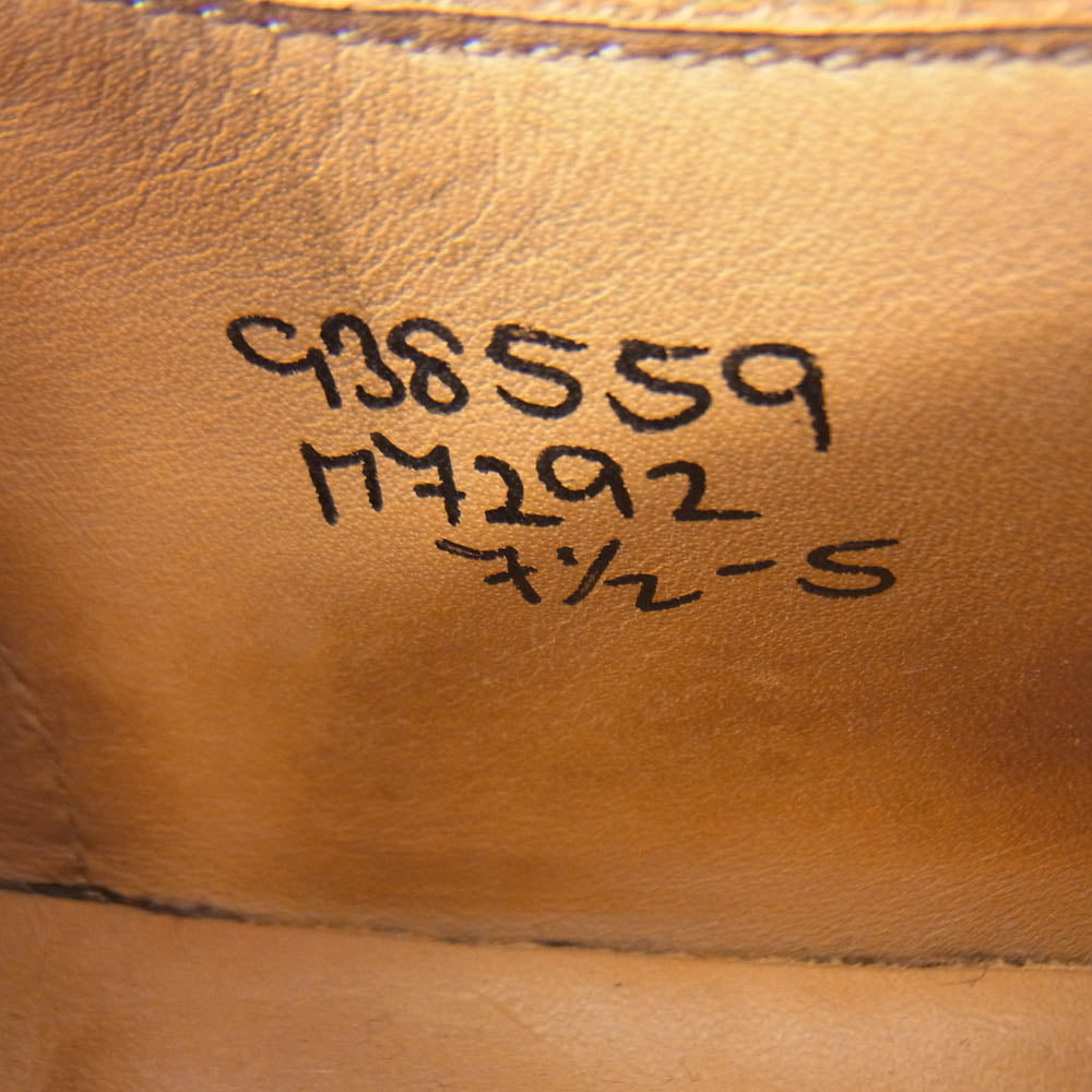 Tricker's トリッカーズ M7292 KESWICK ケズィック クレイジーパターン ウイングチップ レースアップ スエード レザー シューズ ブラック系 7.5【中古】