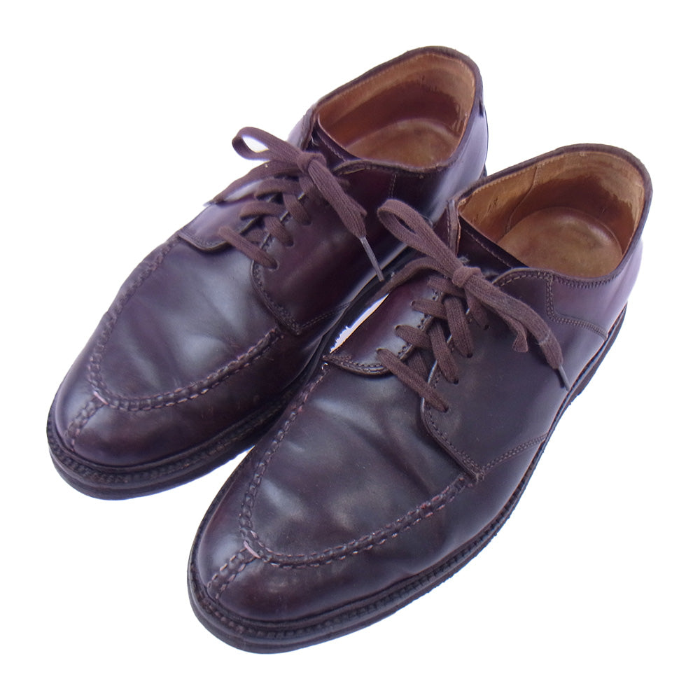 ALDEN オールデン 99289 Uチップ レザー タンカー サドル コードバン シューズ ブラウン系 7.5【中古】