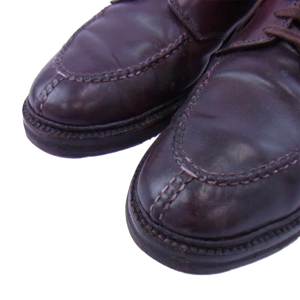 ALDEN オールデン 99289 Uチップ レザー タンカー サドル コードバン シューズ ブラウン系 7.5【中古】