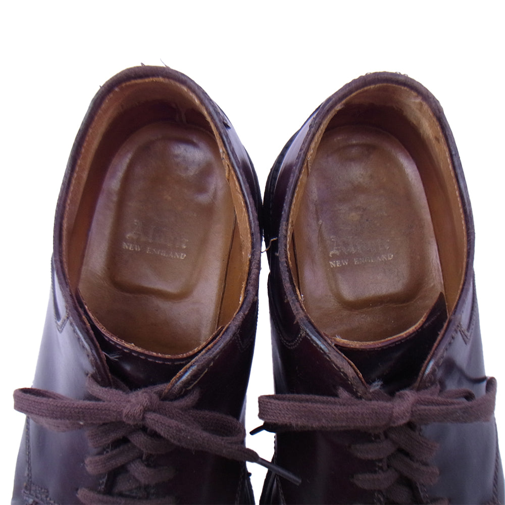 ALDEN オールデン 99289 Uチップ レザー タンカー サドル コードバン シューズ ブラウン系 7.5【中古】