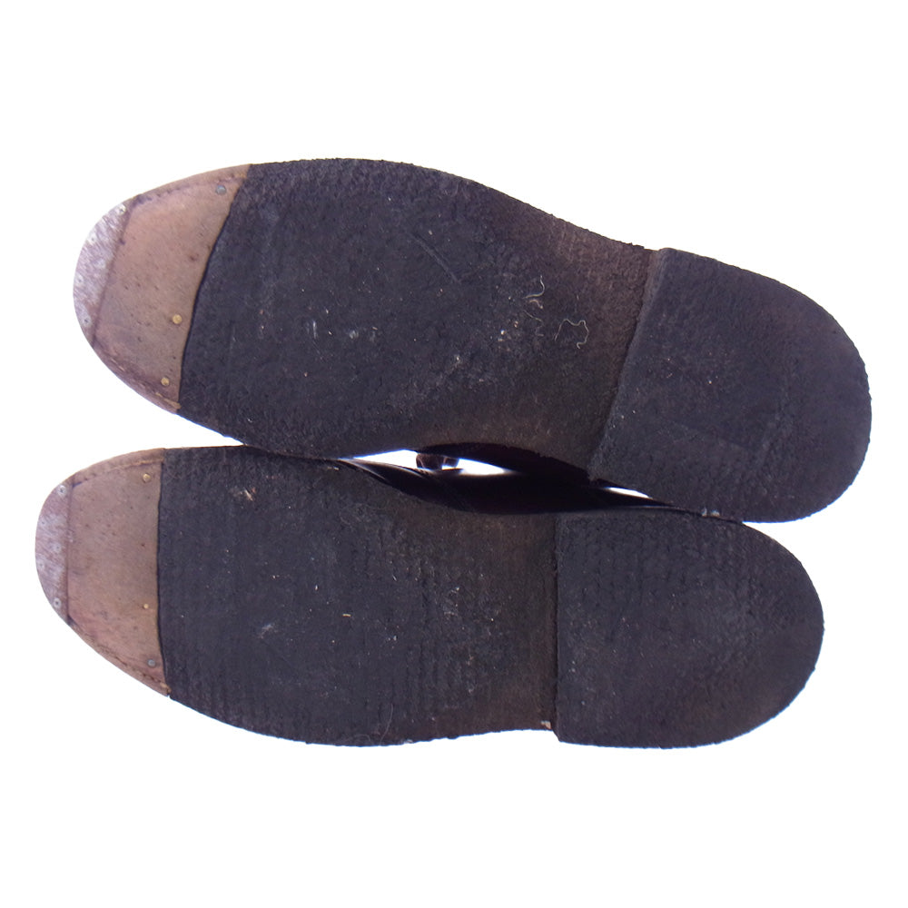 ALDEN オールデン 99289 Uチップ レザー タンカー サドル コードバン シューズ ブラウン系 7.5【中古】