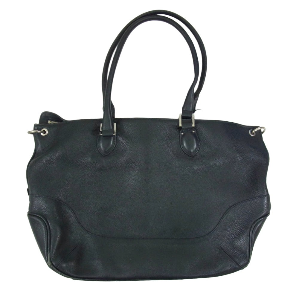 PELLE MORBIDA ペッレモルビダ 2WAY レザー ショルダー バッグ ブラック系【中古】