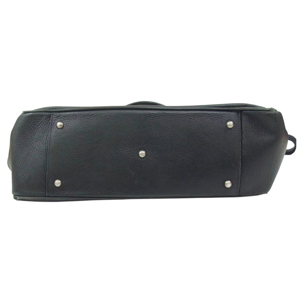 PELLE MORBIDA ペッレモルビダ 2WAY レザー ショルダー バッグ ブラック系【中古】