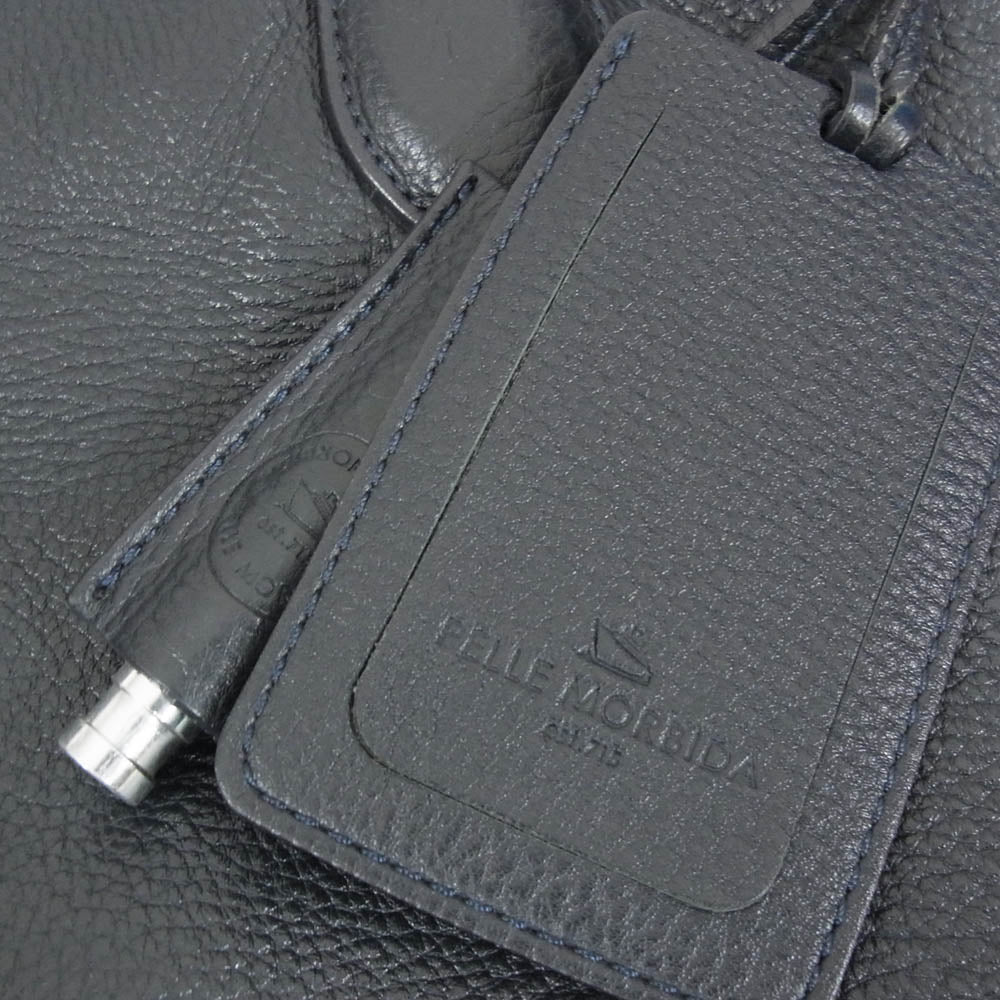 PELLE MORBIDA ペッレモルビダ 2WAY レザー ショルダー バッグ ブラック系【中古】