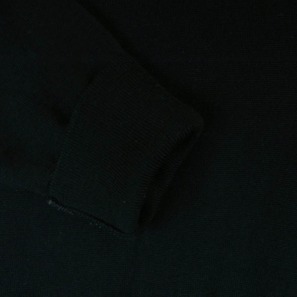 JOHN SMEDLEY ジョンスメドレー great britain ウール Vネック 長袖 ハイゲージ ニット ブラック系 M【中古】