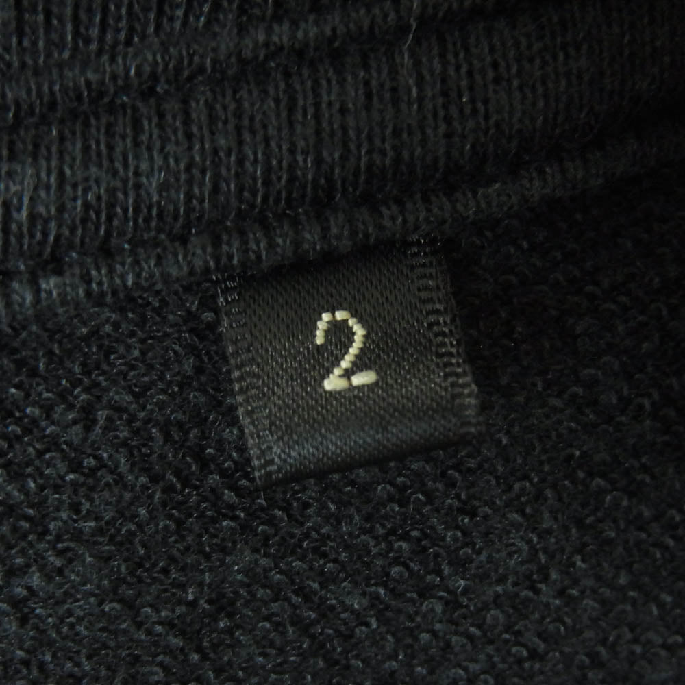 COMOLI コモリ 18SS M01-05007 コットン シルク 裏毛 ノースリーブ ベスト 日本製 ブラック系 2【中古】