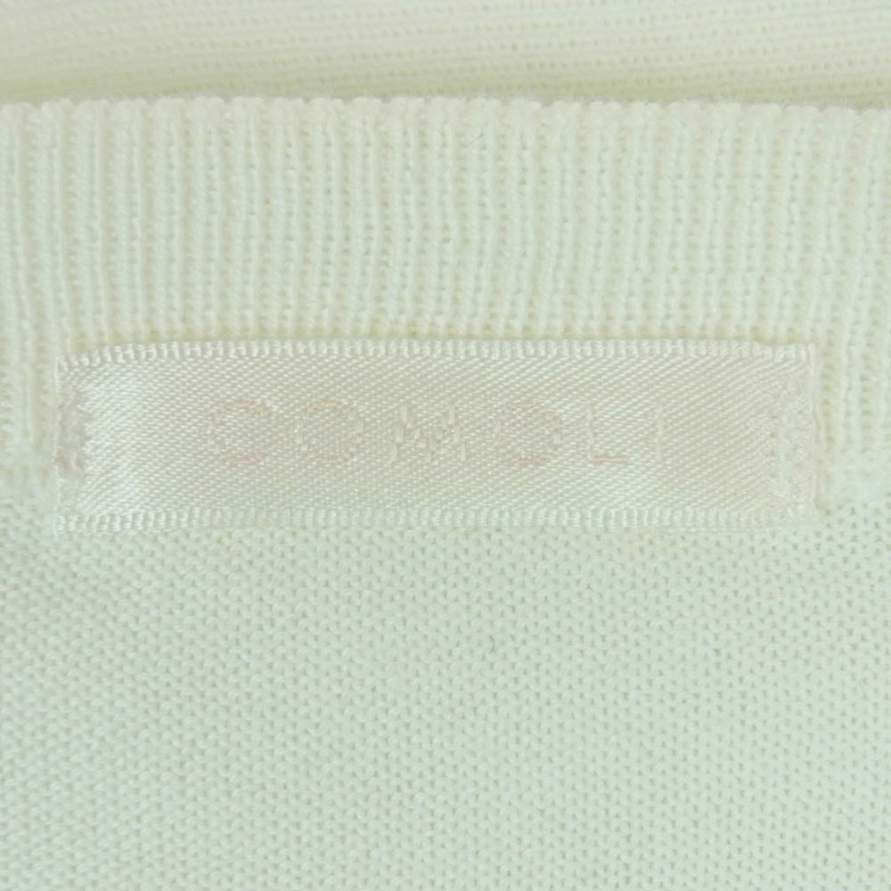 COMOLI コモリ 21SS T01-06002 18G クルーネック ニット コットン イタリア製 オフホワイト系 3【中古】