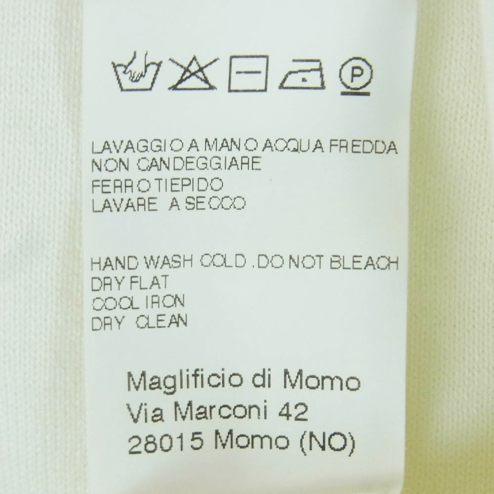 COMOLI コモリ 21SS T01-06002 18G クルーネック ニット コットン イタリア製 オフホワイト系 3【中古】