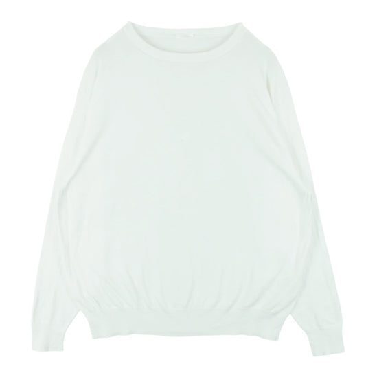 COMOLI コモリ V01-06004 コットン 長袖 Tシャツ カットソー ニット ホワイト系 サイズ表記なし【中古】