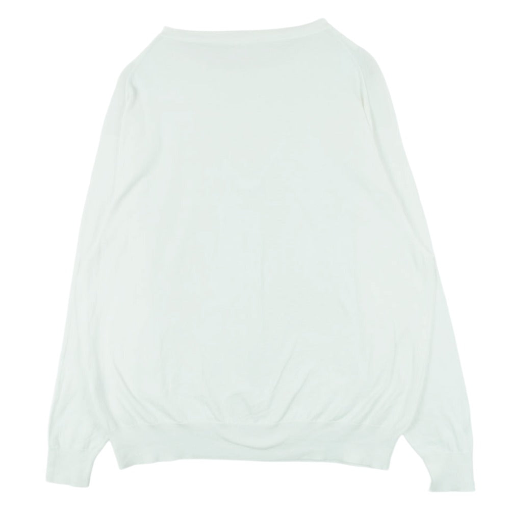 COMOLI コモリ V01-06004 コットン 長袖 Tシャツ カットソー ニット ホワイト系 サイズ表記なし【中古】