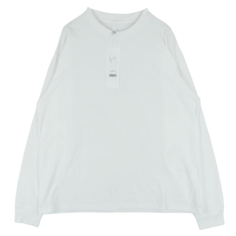 COMOLI コモリ 25SS B01-05009 コットン ジャージ 長袖 Tシャツ カットソー 日本製 ホワイト系 3【中古】
