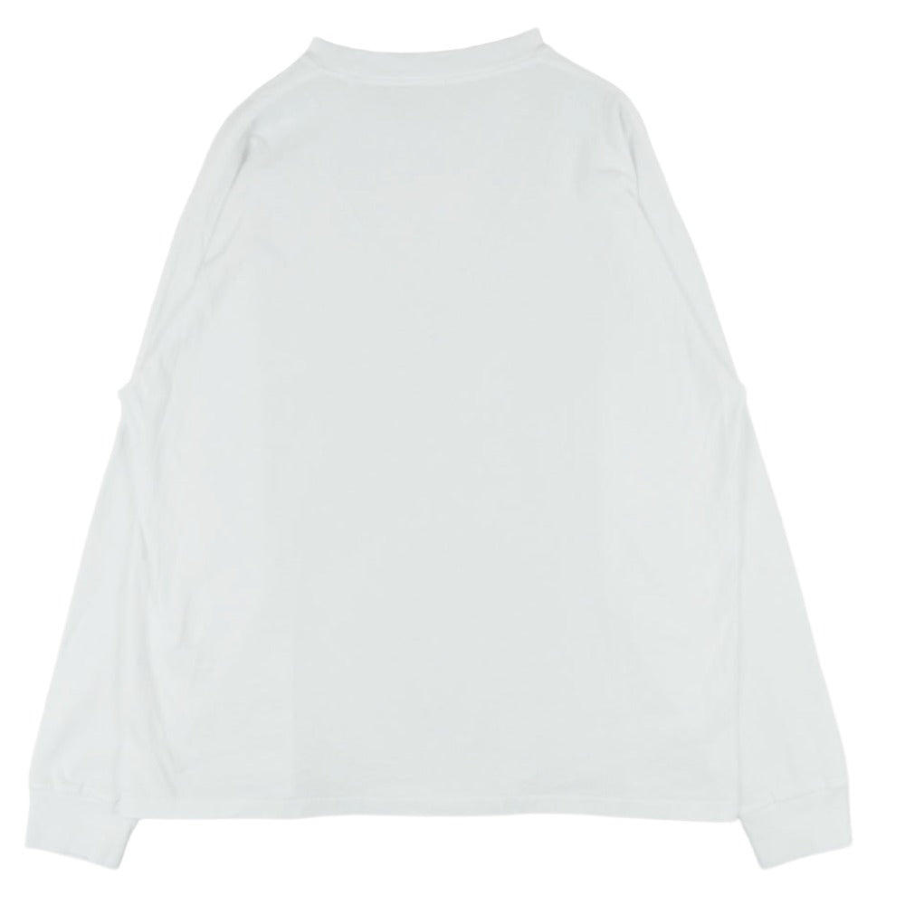 COMOLI コモリ 25SS B01-05009 コットン ジャージ 長袖 Tシャツ カットソー 日本製 ホワイト系 3【中古】