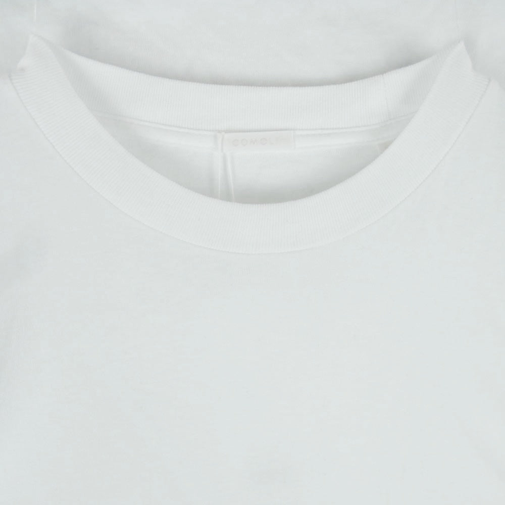COMOLI コモリ 25SS B01-05009 コットン ジャージ 長袖 Tシャツ カットソー 日本製 ホワイト系 3【中古】