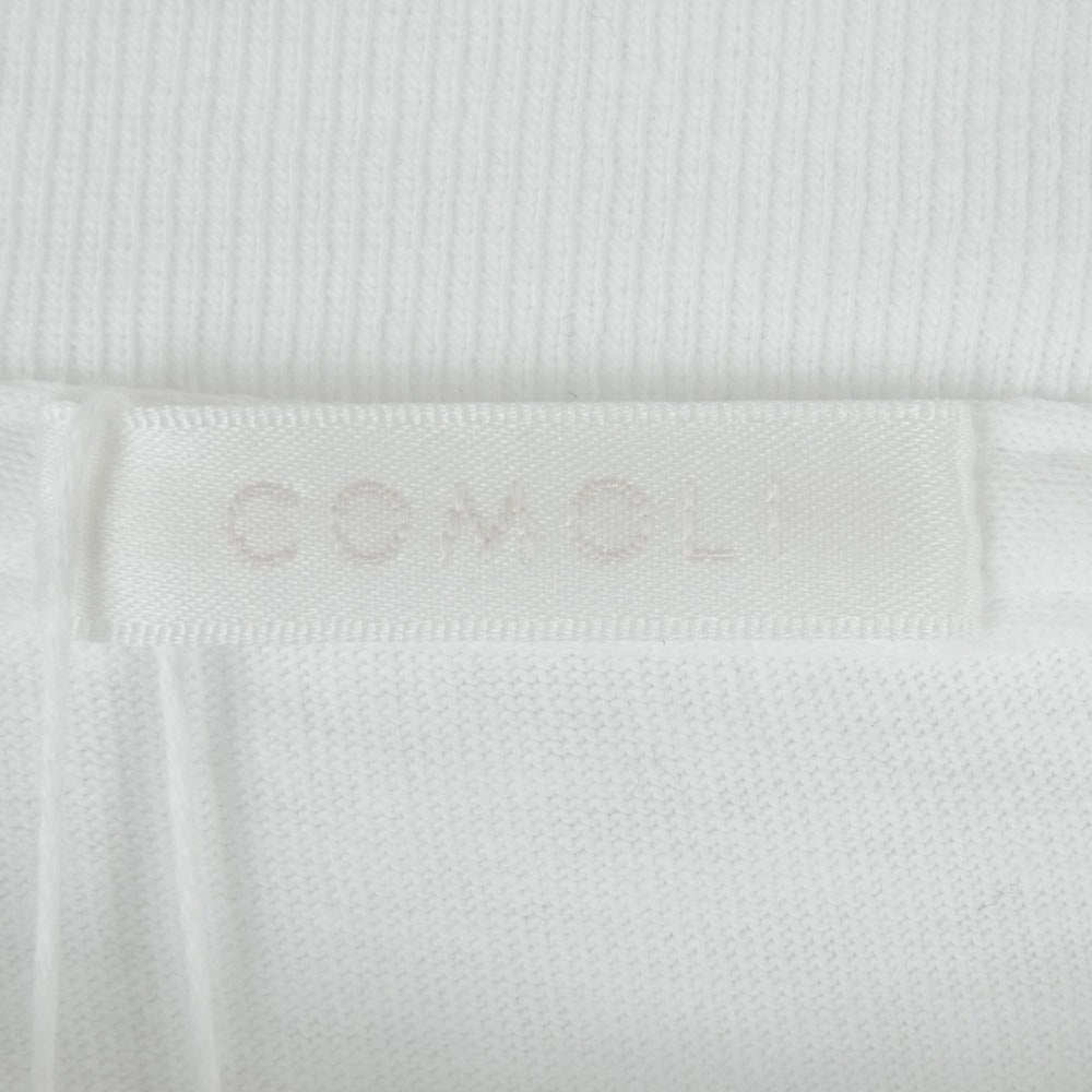 COMOLI コモリ 25SS B01-05009 コットン ジャージ 長袖 Tシャツ カットソー 日本製 ホワイト系 3【中古】