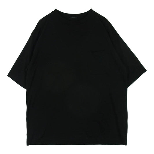 COMOLI コモリ 23ss X01-05013 サマーウール 天竺 半袖 Tシャツ ウール 日本製 ブラック系 2【中古】