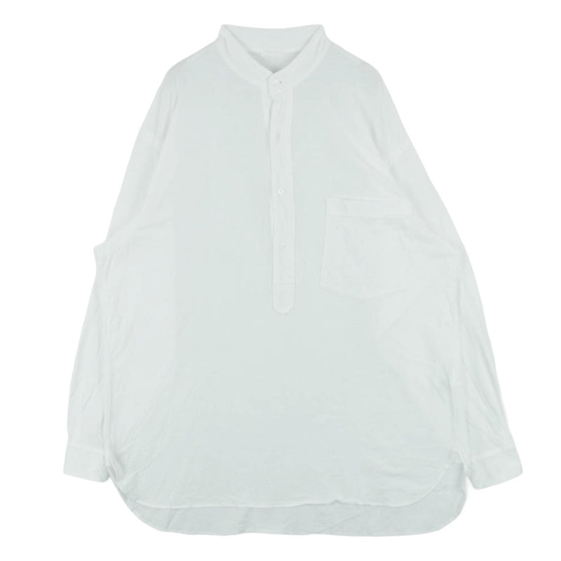 COMOLI コモリ 24ss Z01-05025 ジャージ プルオーバー 長袖 シャツ コットン 日本製 ホワイト系 2【中古】