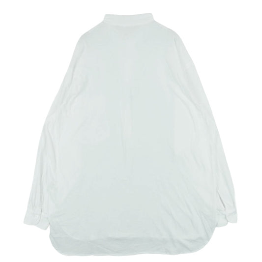 COMOLI コモリ 24ss Z01-05025 ジャージ プルオーバー 長袖 シャツ コットン 日本製 ホワイト系 2【中古】