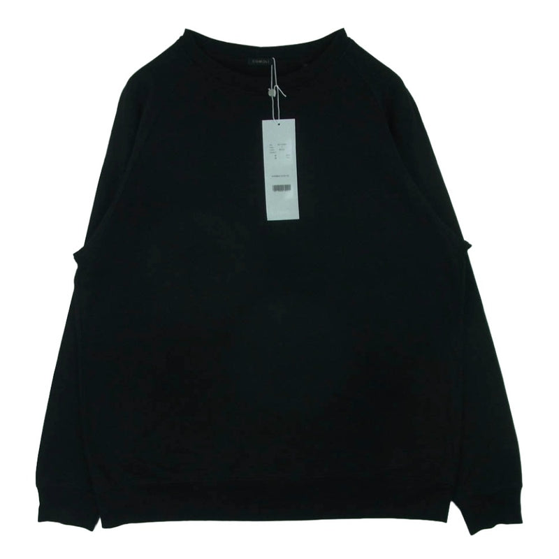 COMOLI コモリ 20SS R01-05002 Long Sleeve T shirt コットン シルク ロング スリーブ カットソー ブラック系 2【中古】
