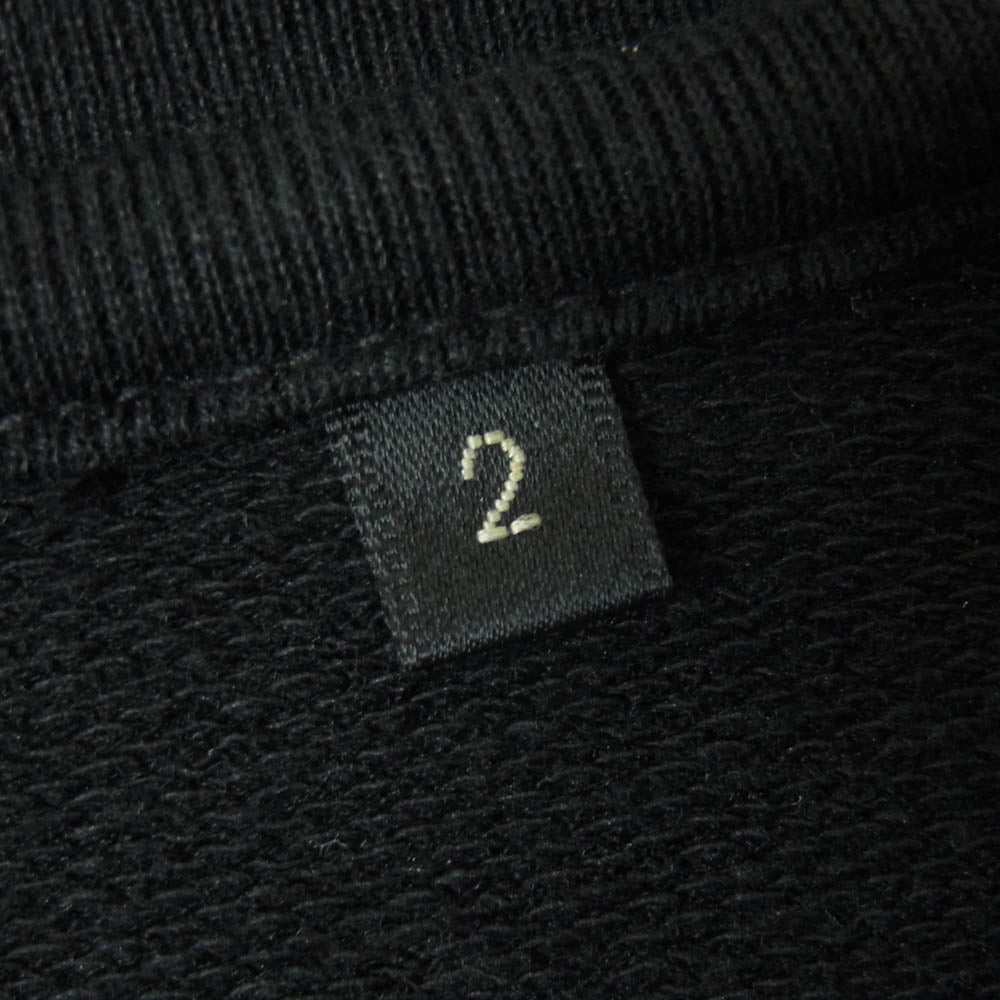 COMOLI コモリ 20SS R01-05002 Long Sleeve T shirt コットン シルク ロング スリーブ カットソー ブラック系 2【中古】