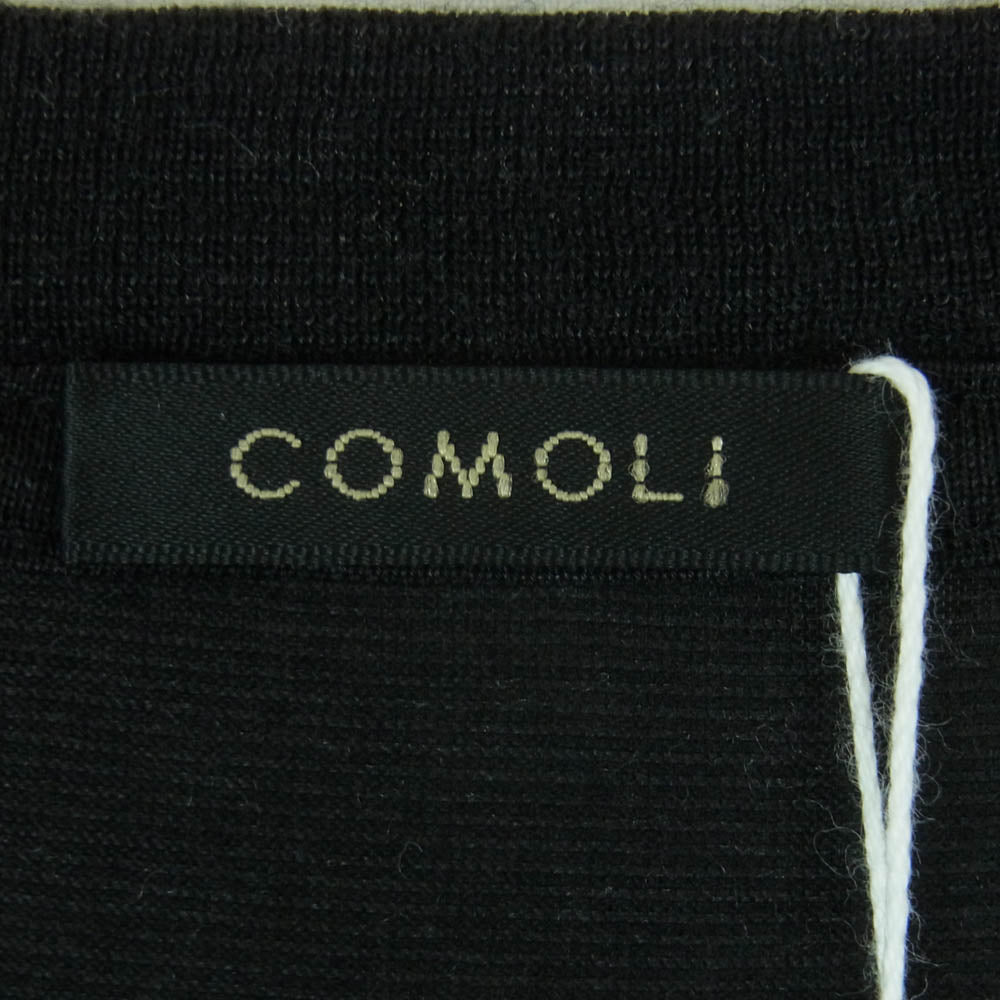 COMOLI コモリ 25SS B01-05015 サマーウール 長袖 Tシャツ カットソー 日本製 チャコール系 2【中古】