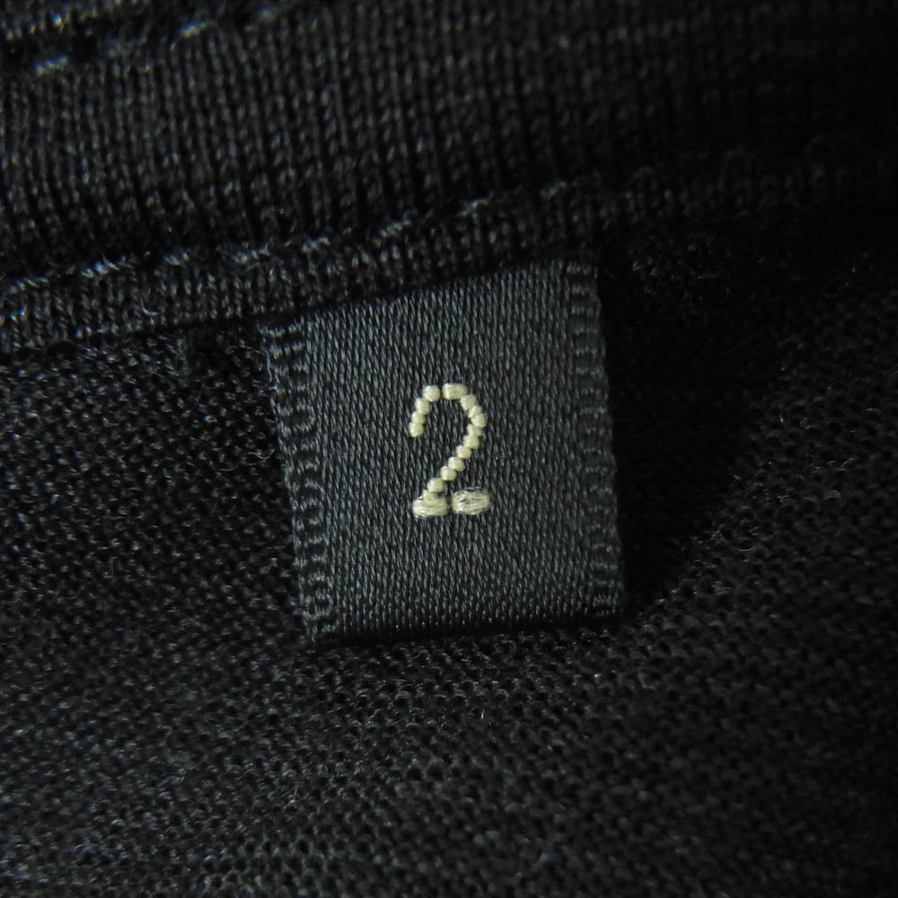 COMOLI コモリ 25SS B01-05015 サマーウール 長袖 Tシャツ カットソー 日本製 チャコール系 2【中古】