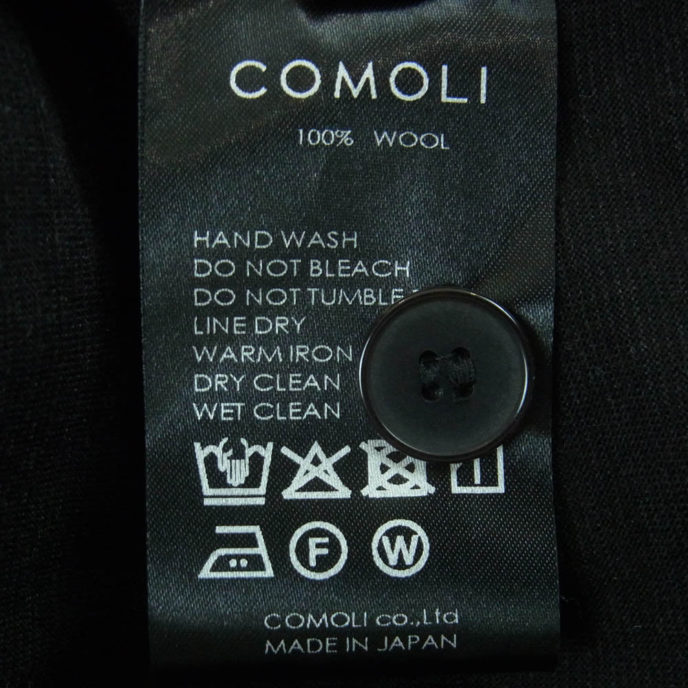 COMOLI コモリ 25SS B01-05029 サマーウール テーラード ジャケット 日本製 チャコール系 2【美品】【中古】