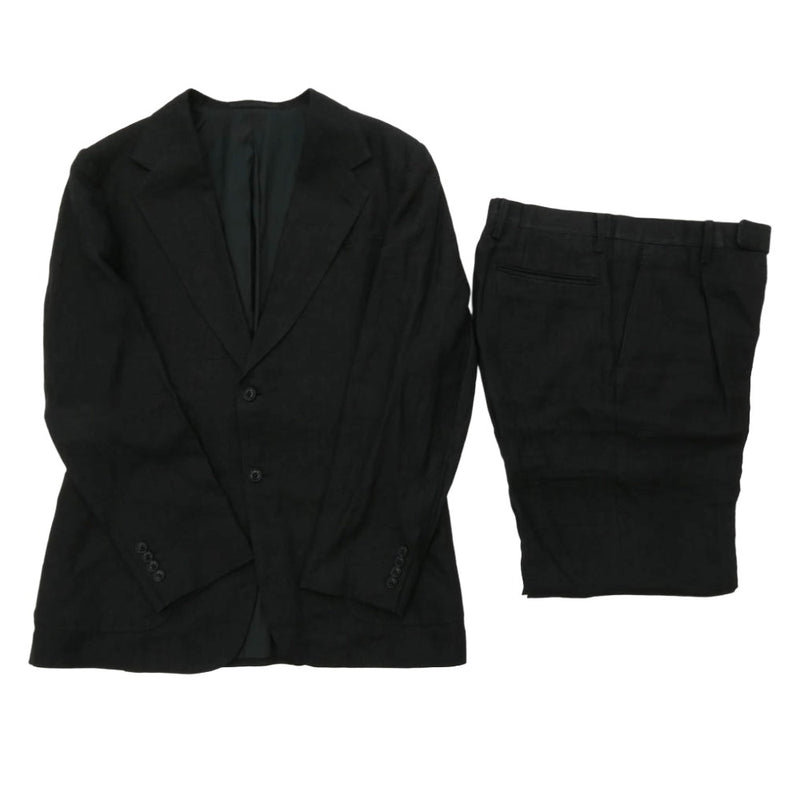 COMOLI コモリ 23ss X01-08002 リネン スーツ セットアップ ブラック系 3【中古】