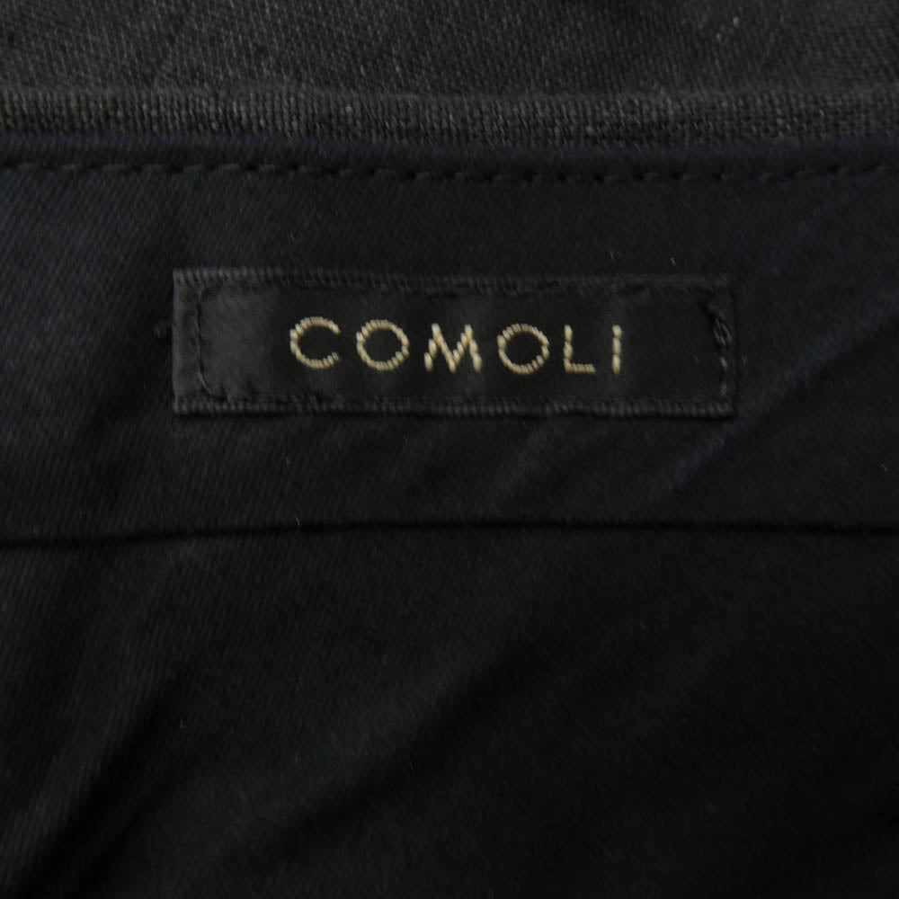 COMOLI コモリ 23ss X01-08002 リネン スーツ セットアップ ブラック系 3【中古】
