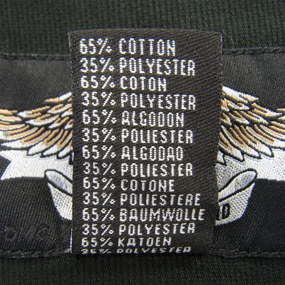 HARLEY DAVIDSON ハーレーダビッドソン ワッペン付 半袖ワークジャケット ホワイト系 3XL【中古】