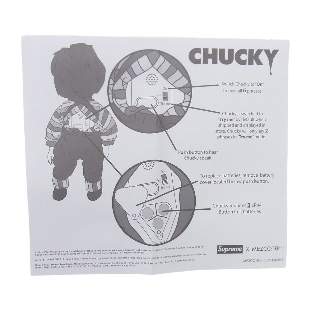 Supreme シュプリーム 20AW Chucky Doll チャッキー ドール フィギュア マルチカラー系 表記なし【中古】