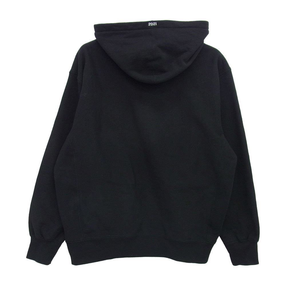 Supreme シュプリーム 21AW Box Logo Hooded Sweatshirt ボックスロゴ フーデッド スウェットシャツ プルオーバー パーカー ブラック系 M【中古】