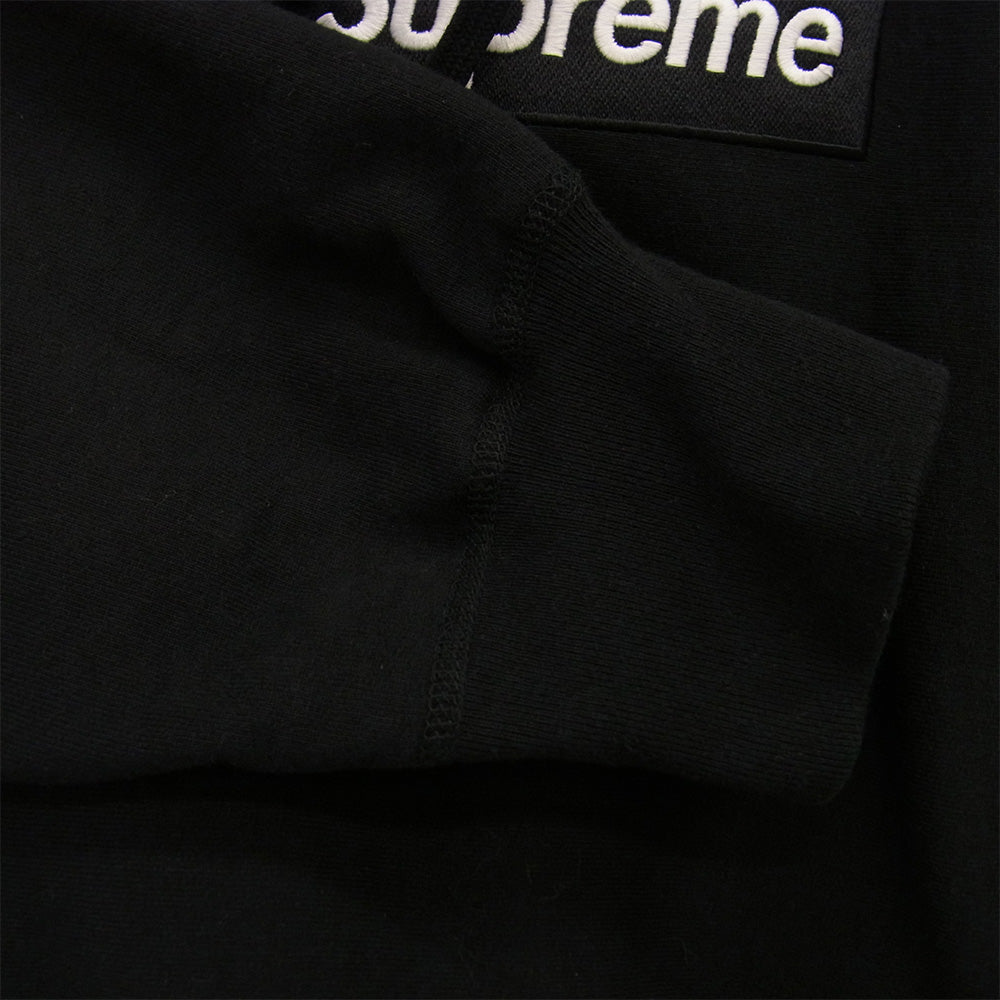 Supreme シュプリーム 21AW Box Logo Hooded Sweatshirt ボックスロゴ フーデッド スウェットシャツ プルオーバー パーカー ブラック系 M【中古】