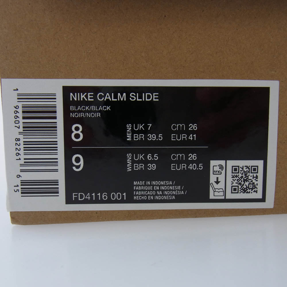 NIKE ナイキ FD4116-001 Calm Slide Black カーム スライド ブラック ブラック系 26cm【中古】