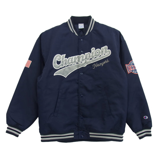 Champion チャンピオン 24FW C3-A621 スナップジャケット アクションスタイル ニューヨーク スタジャン ネイビー系 L【中古】