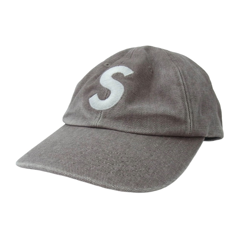 Supreme シュプリーム Pigment S Logo 6-Panel Cap ピグメント エスロゴ 6 パネル キャップ チャコール系【中古】