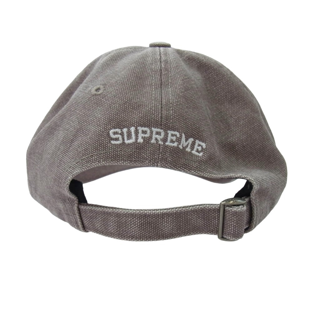 Supreme シュプリーム Pigment S Logo 6-Panel Cap ピグメント エスロゴ 6 パネル キャップ チャコール系【中古】