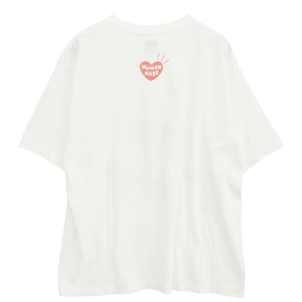 HUMAN MADE ヒューマンメイド × KEIKO SOOTOME T SHIRT 五月女ケイ子 半袖 プリント Tシャツ ホワイト系 L【中古】