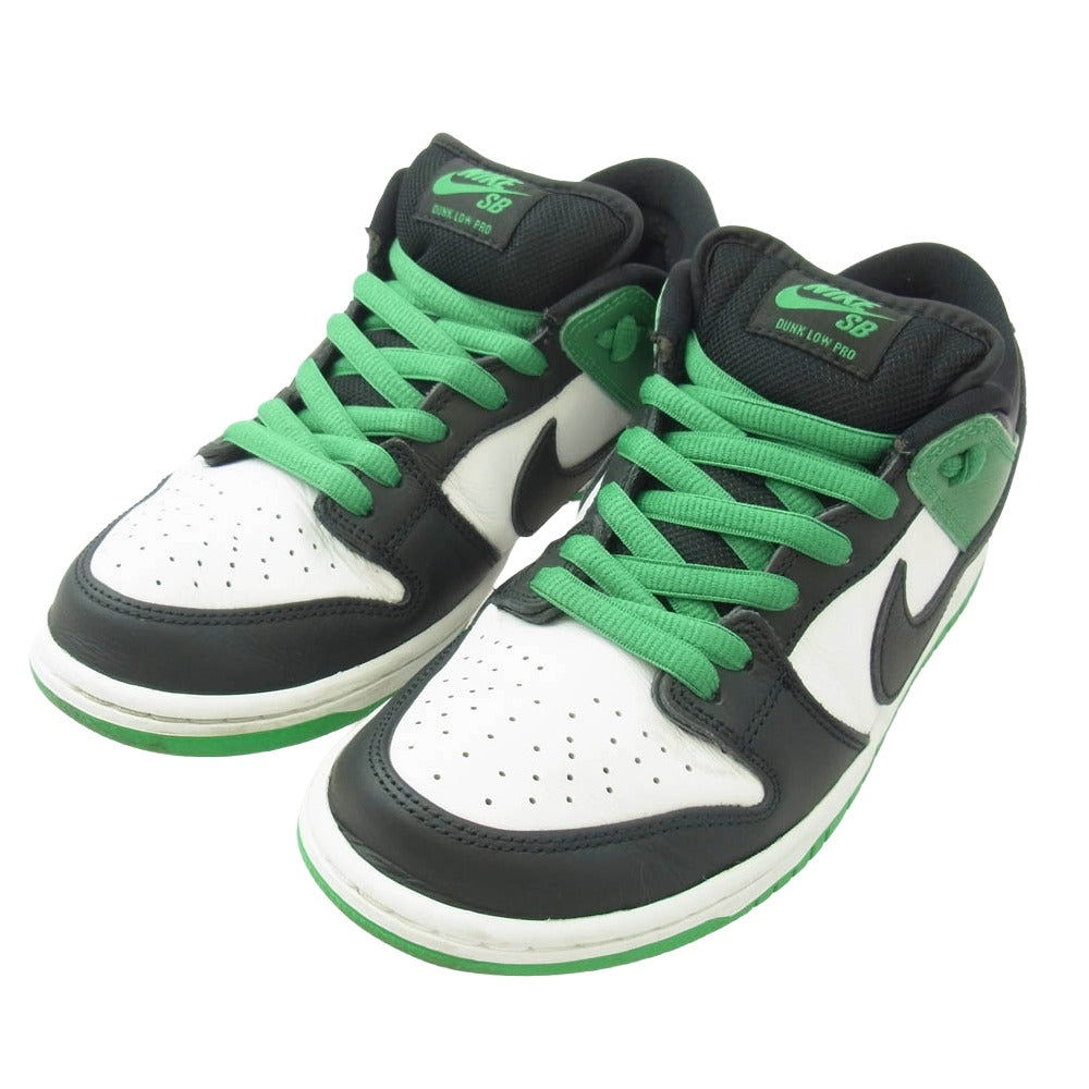 NIKE ナイキ BQ6817-302 SB Dunk Low Pro Black and Classic Green SB ダンク ロー プロ ブラック アンド クラシックグリーン グリーン系 ブラック系 26.5cm【中古】