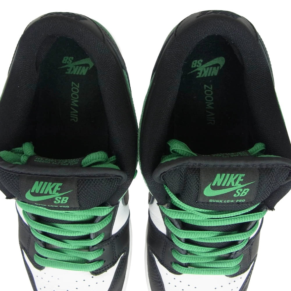 NIKE ナイキ BQ6817-302 SB Dunk Low Pro Black and Classic Green SB ダンク ロー プロ ブラック アンド クラシックグリーン グリーン系 ブラック系 26.5cm【中古】