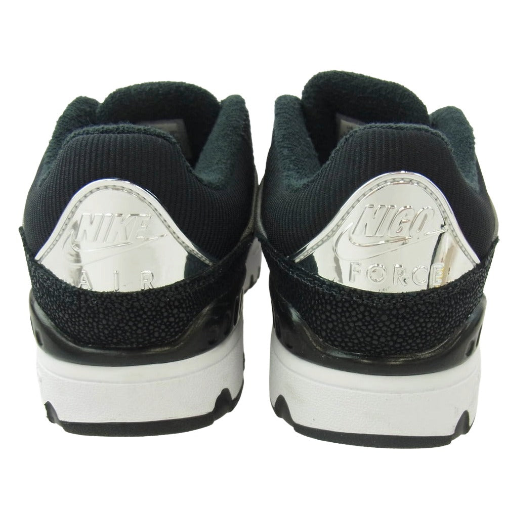 NIKE ナイキ HF7630-001 × NIGO Air Force 3 Low Black White (Heel Logo NIGO) ニゴー エアフォース3 ロー ブラック ホワイト (ヒールロゴ NIGO) ブラック系 26cm【美品】【中古】