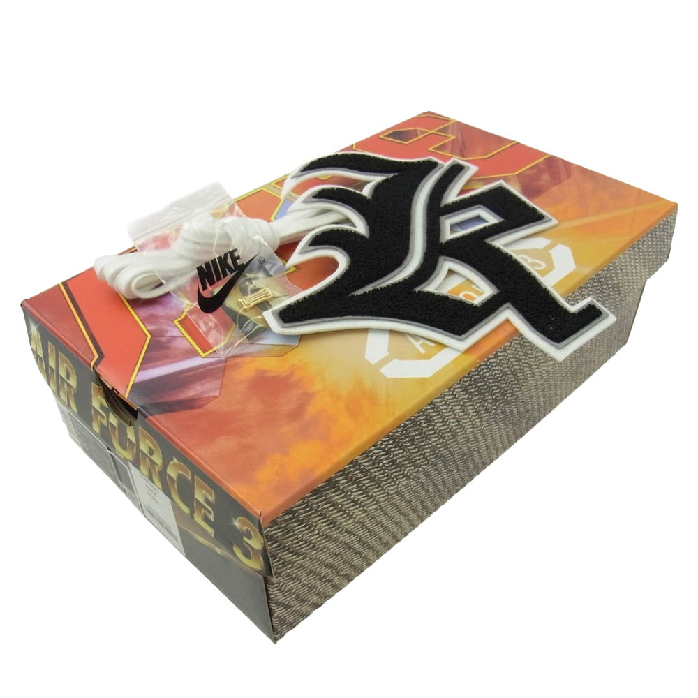 NIKE ナイキ HF7630-001 × NIGO Air Force 3 Low Black White (Heel Logo NIGO) ニゴー エアフォース3 ロー ブラック ホワイト (ヒールロゴ NIGO) ブラック系 26cm【美品】【中古】