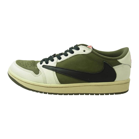 NIKE ナイキ DM7866-200 ×Travis Scott Air Jordan 1 Low OG SP Reverse Oliveトラヴィススコット エアジョーダン1 ロー OG SP リバースオリーブ カーキ系 26cm【中古】