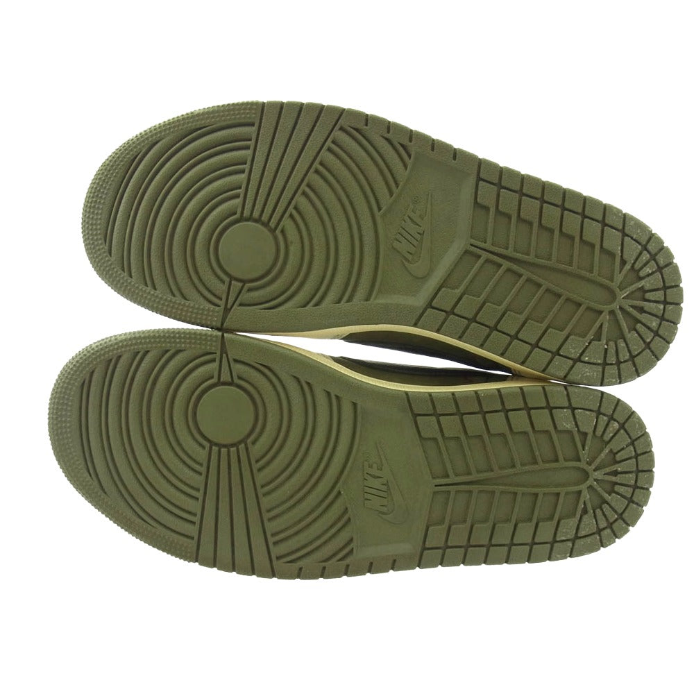 NIKE ナイキ DM7866-200 ×Travis Scott Air Jordan 1 Low OG SP Reverse Oliveトラヴィススコット エアジョーダン1 ロー OG SP リバースオリーブ カーキ系 26cm【中古】