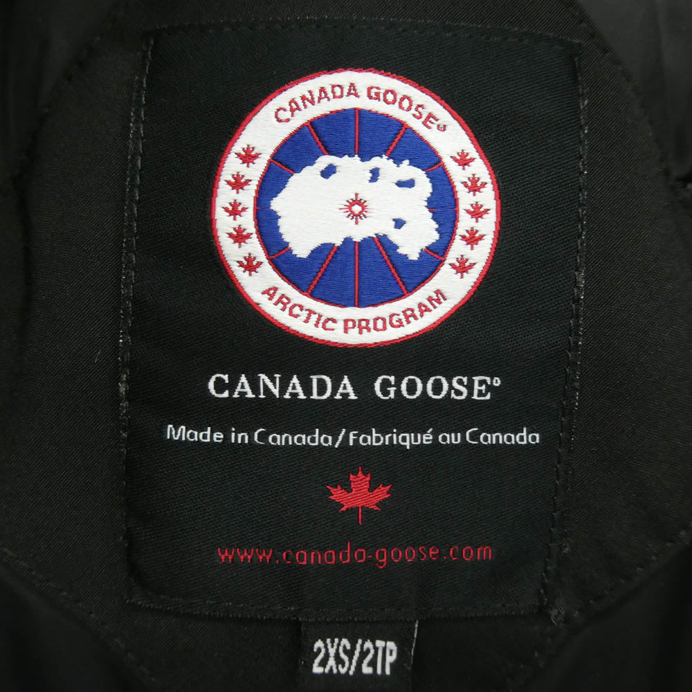 CANADA GOOSE カナダグース 2506L KENSINGTON PARKA ケンジントンパーカ ダウンコート ダウンジャケット ブラック系 2XS【中古】