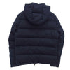 MONCLER モンクレール 420914033805 MONTGENEVRE モンジュネーブル ウール フーデッド ダウンジャケット ネイビー系 1【中古】