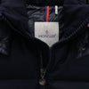 MONCLER モンクレール 420914033805 MONTGENEVRE モンジュネーブル ウール フーデッド ダウンジャケット ネイビー系 1【中古】