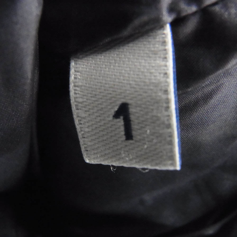 MONCLER モンクレール 420914033805 MONTGENEVRE モンジュネーブル ウール フーデッド ダウンジャケット ネイビー系 1【中古】