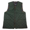 Barbour バブアー 25077 英国製 CLASSIC ZIP IN LINER クラシックジップインライナー キルティング ライナー ベスト カーキ系【中古】