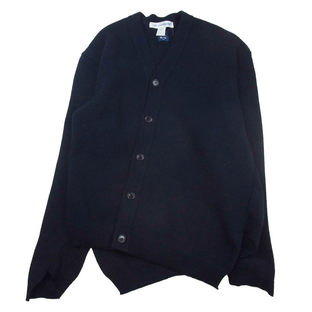 COMME des GARCONS コムデギャルソン 20SS S28508 SHIRT シャツ スコットランド製 LOCHAVEN OF SCOTLAND CARDIGAN ロックエーベンオブスコットランド カーディガン ネイビー系 M【中古】