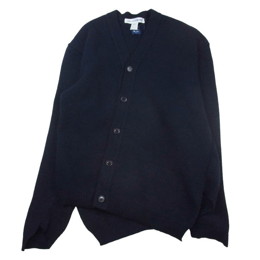 COMME des GARCONS コムデギャルソン 20SS S28508 SHIRT シャツ スコットランド製 LOCHAVEN OF SCOTLAND CARDIGAN ロックエーベンオブスコットランド カーディガン ネイビー系 M【中古】